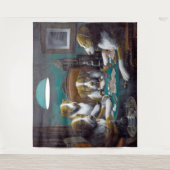 Tenture Chiens jouant au poker Cassius Marcellus Coolidge  (Devant)