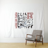 Tenture Chiens Parce Que Les Gens Sont Déplaisants Hallowe (En situation (horizontale))