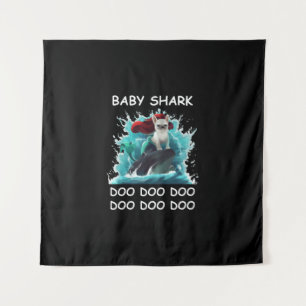 Tenture Chiffre de taureau français   Baby Shark Doo Doo D