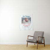 Tenture Chiffres de naissance bébé ajouter nom lieu date d (En situation)