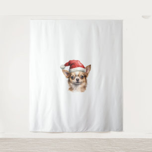 Tenture Chihuahua Christmas Chien