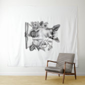 Tenture Chihuahua Livre Café Lecture Thé (En situation (horizontale))