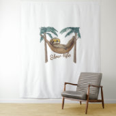 Tenture Chillin' Sloth dans un hamac T-shirt surdimensionn (En situation)