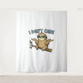 Tenture Chillin' Sloth Je ne me soucie pas Design Essentia (Devant)