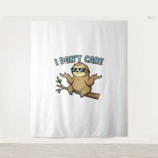 Tenture Chillin' Sloth Je ne me soucie pas Design Essentia