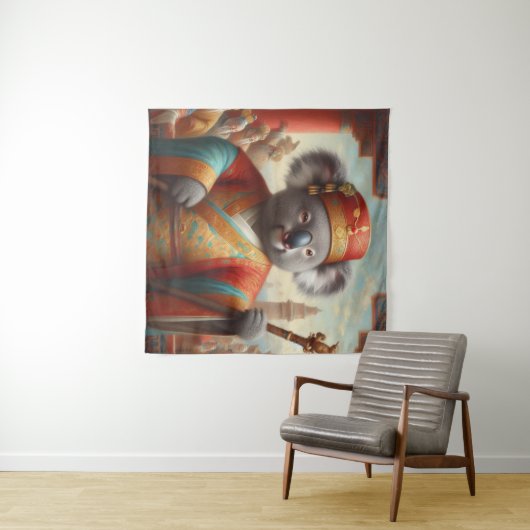 Tenture Chine ancienne de Koala (En situation (horizontale))