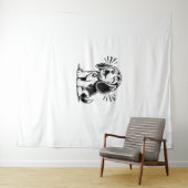 Tenture chiot beagle adorable, Amoureux des animaux de fam (En situation (horizontale))