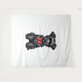 Tenture Chiot de Schnauzer miniature (Devant (Horizontal))