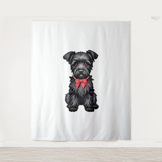 Tenture Chiot de Schnauzer miniature (Devant)