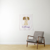 Tenture Chiot doux (En situation)