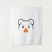 Tenture Chiot mignon (Devant)