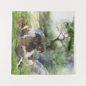 Tenture Chiots mignons à poignets allemands (Devant (Horizontal))