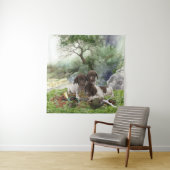 Tenture Chiots mignons à poignets allemands (En situation)