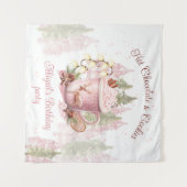 Tenture Chocolat chaud et biscuits Noël fête d'anniversair (Devant (Horizontal))