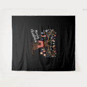 Tenture Chocolat Labrador Retriever Chien Noël (Devant (Horizontal))