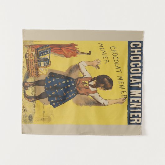 Tenture Chocolat Menier Petite fille Mur écriture (Devant (Horizontal))