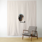 Tenture Chocolat mignon Labrador Chien - Bailey | Cadeau p (En situation)
