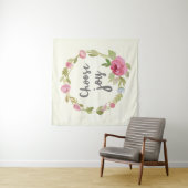 Tenture Choisissez les roses en pastel roses de la joie | (En situation)