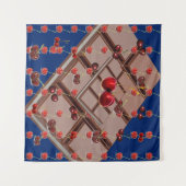 Tenture Choolate et cerises multifonctions avec Royal Blue (Devant (Horizontal))