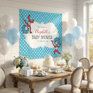 Tenture Chose Un Chose Deux Jumeaux Baby Shower