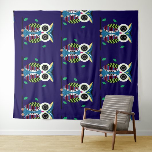 Tenture chouette (En situation (horizontale))