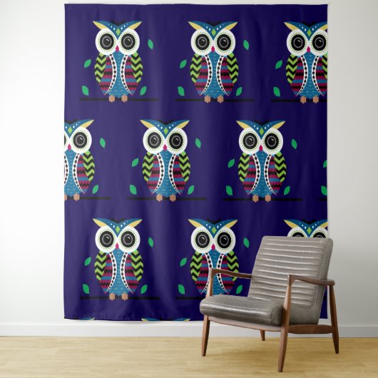 Tenture chouette (En situation)
