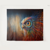 Tenture Chouette à grains de Whoo-Wood (Devant (Horizontal))