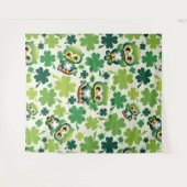 Tenture Chouette Bébé Mignon St Patrick Dessin Animé (Devant (Horizontal))