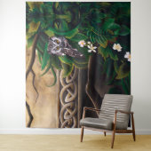 Tenture Chouette de l'homme de la Grenade celtique (En situation)