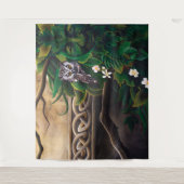 Tenture Chouette de l'homme de la Grenade celtique (Devant)