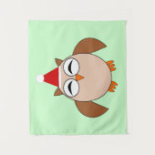 Tenture Chouette de Noël (Devant)