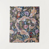 Tenture Chouette et fleurs, William Morris (Devant)