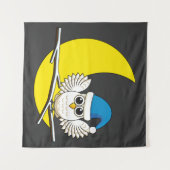 Tenture Chouette neigeuse dans une nouvelle nuit d'hiver s (Devant (Horizontal))