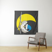 Tenture Chouette neigeuse dans une nouvelle nuit d'hiver s (En situation (horizontale))