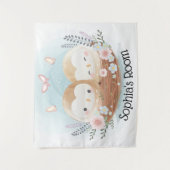 Tenture Chouettes mignonnes (Devant)