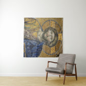 Tenture Christ Pantocrator Mosiac Iconique Religieux Romai (En situation (horizontale))