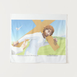 Tenture Christ portant la Croix