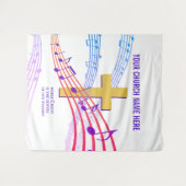 Tenture CHRIST THE CENTER Christian Worry Tapestry (Devant (Horizontal))