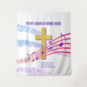 Tenture CHRIST THE CENTER Christian Worry Tapestry (Devant)