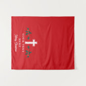 Tenture Christian Christmas Church Événements Table Runner (Devant (Horizontal))