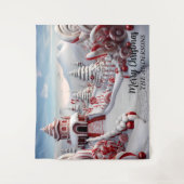 Tenture Christmas Candy land Holiday Photo Contexte (Devant)