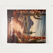 Tenture Christmas Desert Southwest Holiday Photo Contexte (Devant (Horizontal))