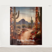 Tenture Christmas Desert Southwest Holiday Photo Contexte (Devant)