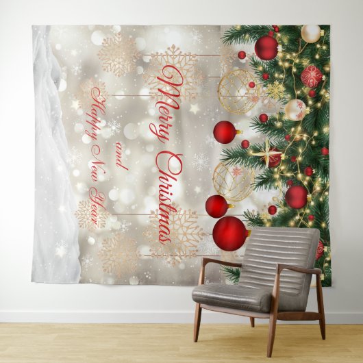 Tenture Christmas Festive Backdrop  (En situation (horizontale))