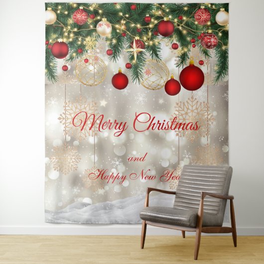 Tenture Christmas Festive Backdrop  (En situation)