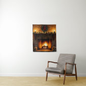 Tenture Christmas Fireplace (En situation)