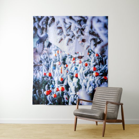 Tenture Christmas Idyll impressionnant (En situation)