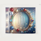 Tenture Christmas Jewel Frame Holiday Backdrop (Devant (Horizontal))