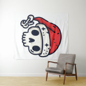 Tenture Christmas Skeleton Père Noël (En situation (horizontale))
