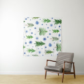 Tenture Christmas tree pattern (En situation (horizontale))